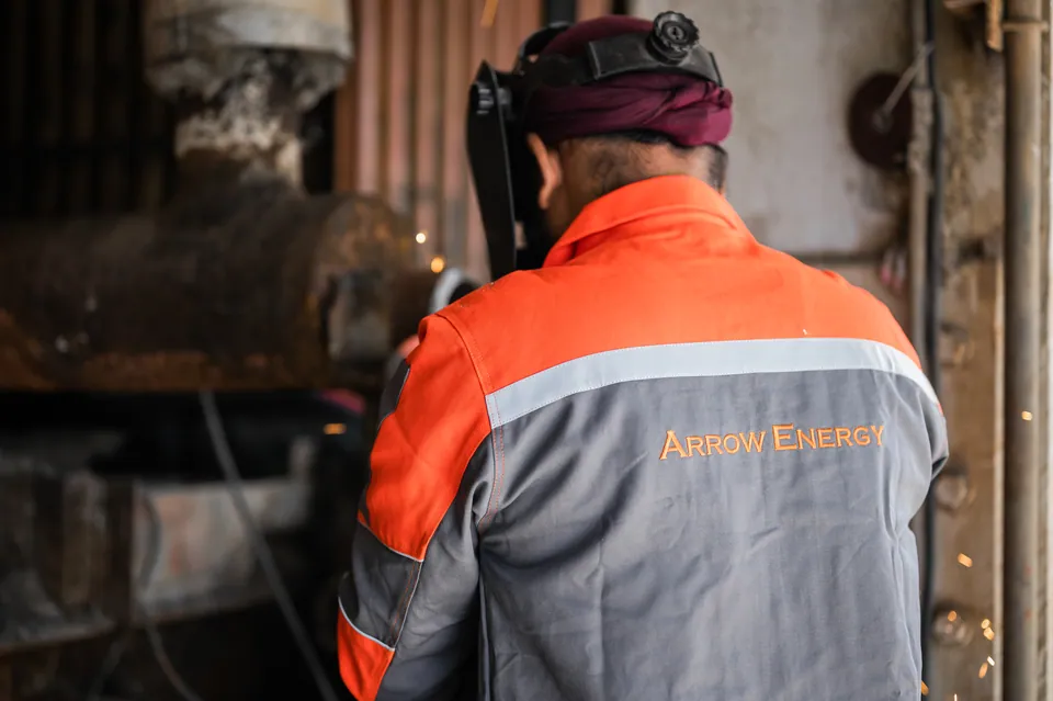 Arrow Energy welder on boiler tube work during a plant outage