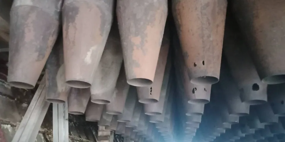 Cyclone cone outlets on abrasive high-silica duty